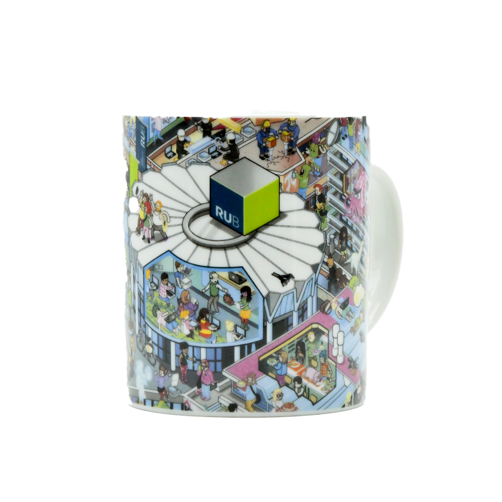 Keramikbecher Wimmelbild