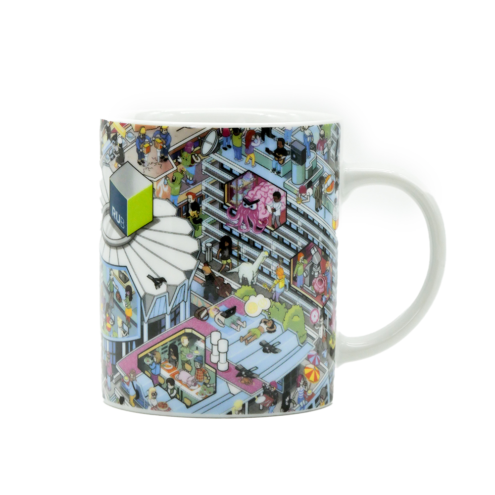 Keramikbecher Wimmelbild