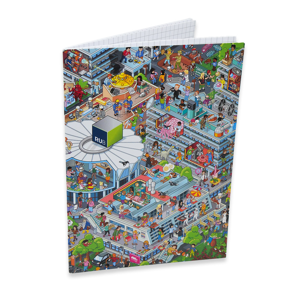 Notizheft-Wimmelbild