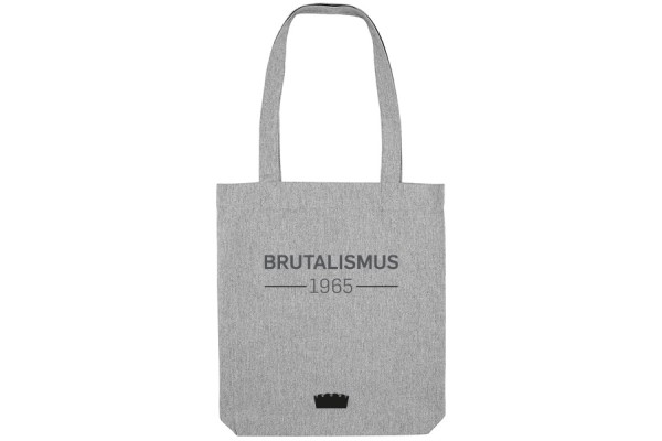 Tote Bag "Brutalismus"- Statement, hellgrau