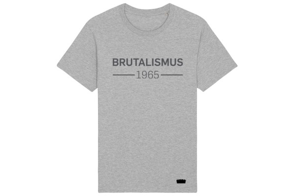 T-Shirt "Brutalismus"- Statement, grau, Herren
